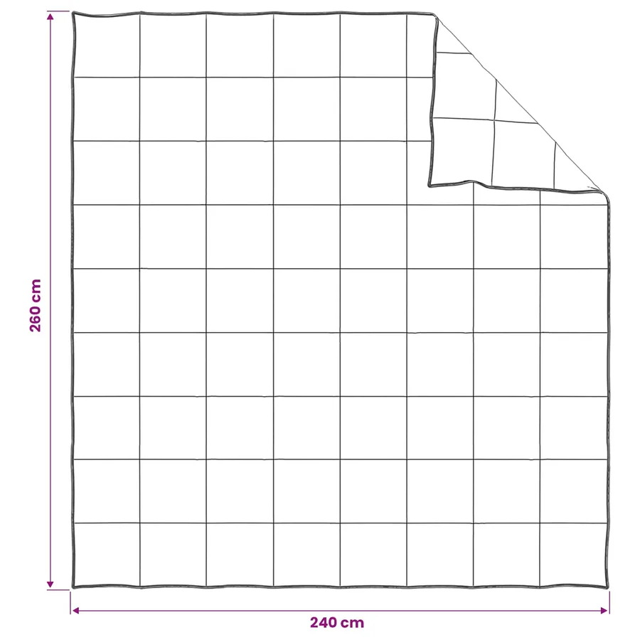 Couette Blanc 240 x 260 cm Fibre de bambou - 7