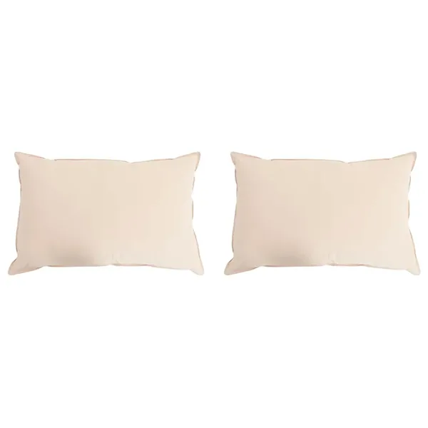Oreiller 2 pcs Beige 60 x 80 cm Fibre de Kapok