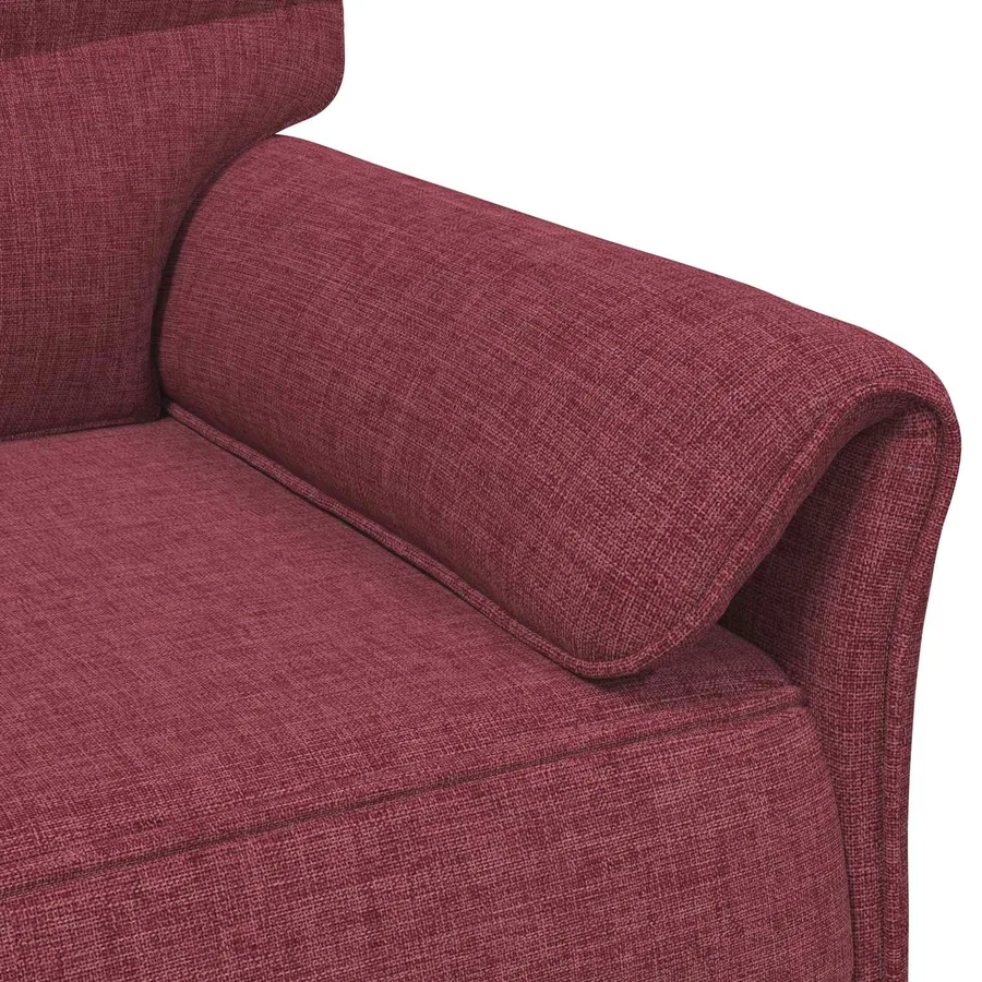 Canapé 100% polyester, cadre en métal, MDF, Contreplaqué - 6