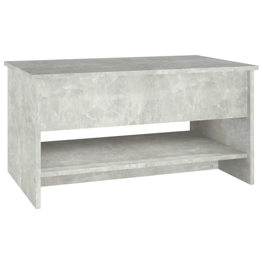 Table basse Gris béton 80x50x40 cm Bois d'ingénierie - 5