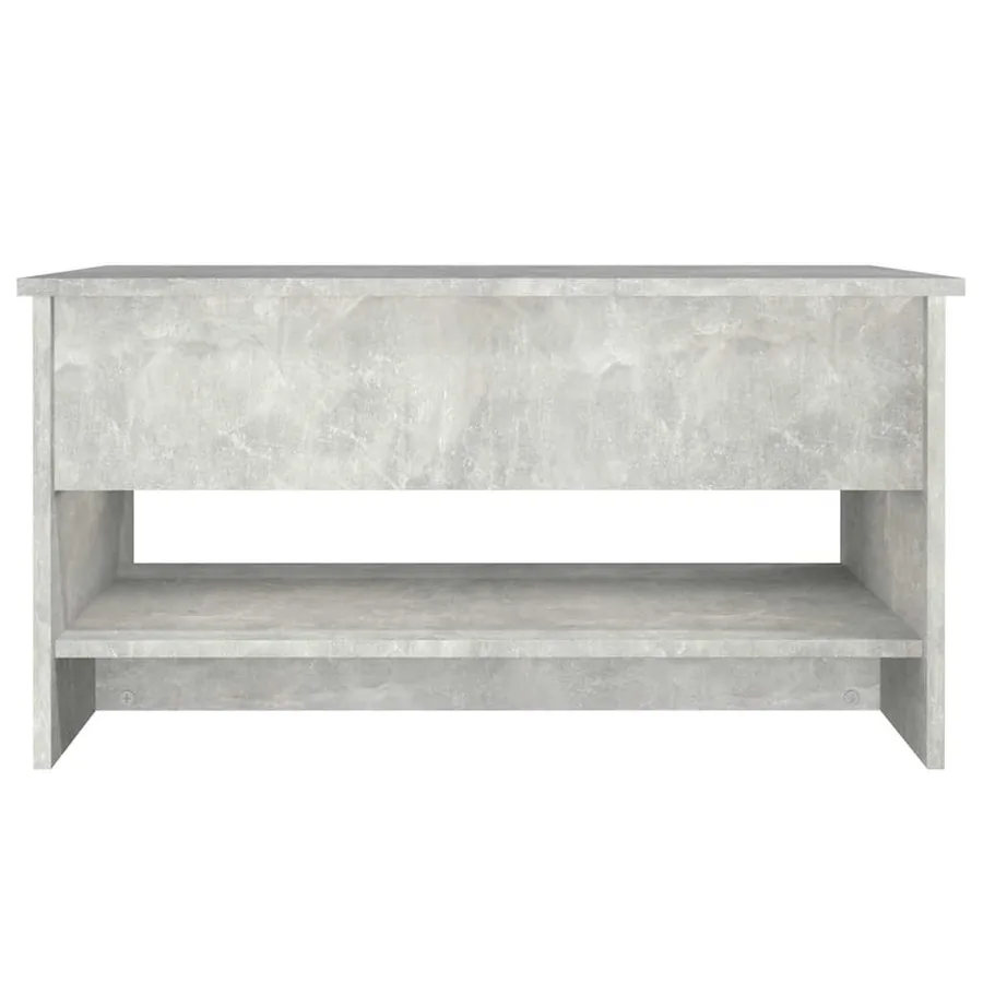 Table basse Gris béton 80x50x40 cm Bois d'ingénierie - 6