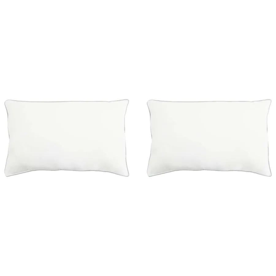 Oreiller 2 pcs Blanc 40 x 60 cm Fibre de bambou
