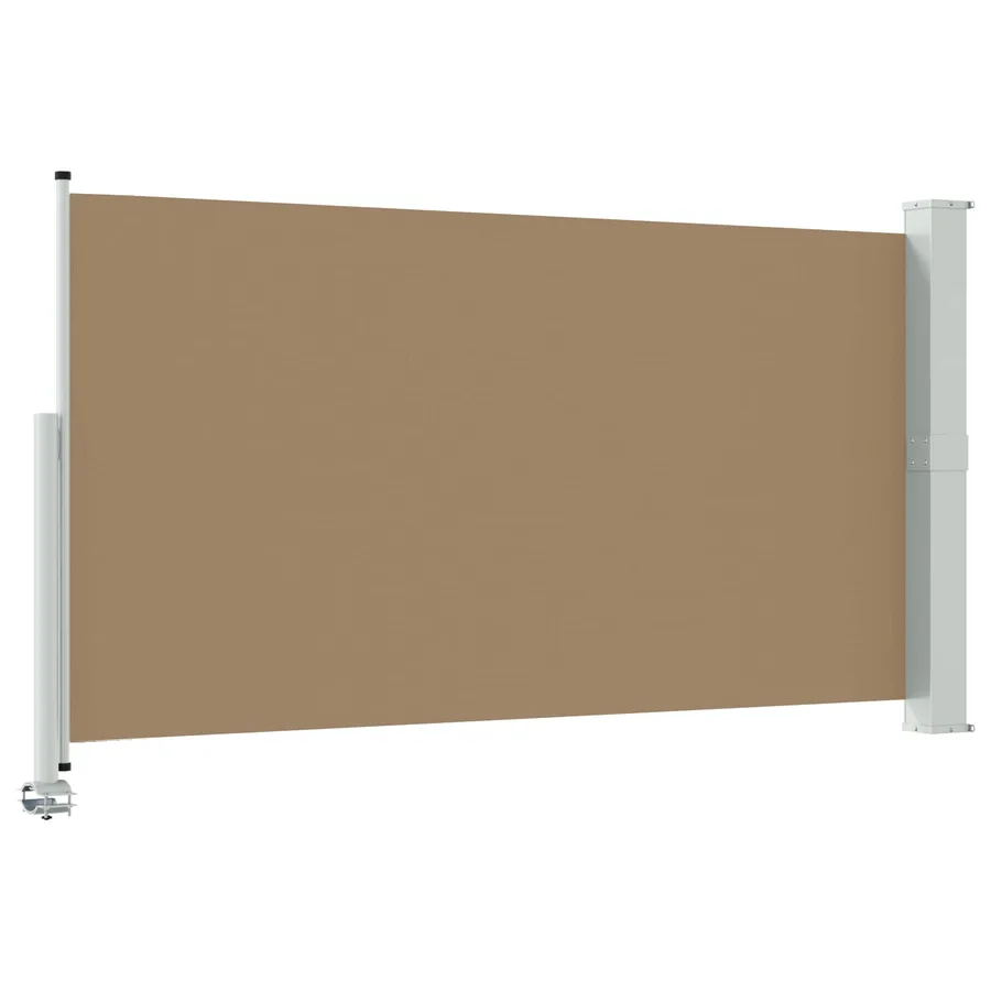 Auvent latéral 140 x 300 cm 100% polyester fer acier - 5