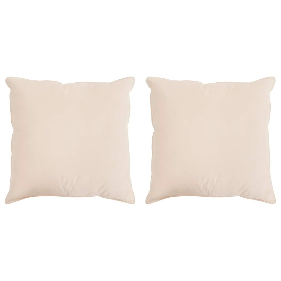 Oreiller 2 pcs Beige 65 x 65 cm Fibre de Kapok - 2