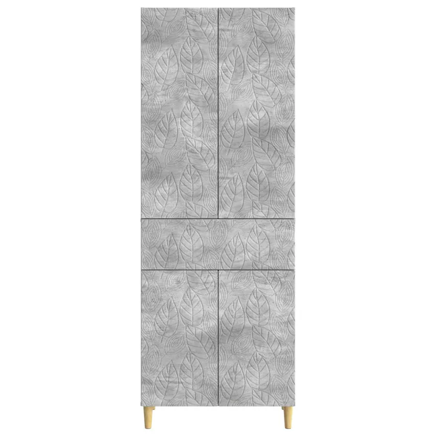 Ensemble de Meubles 2 pcs Gris béton Bois d'ingénierie - 5
