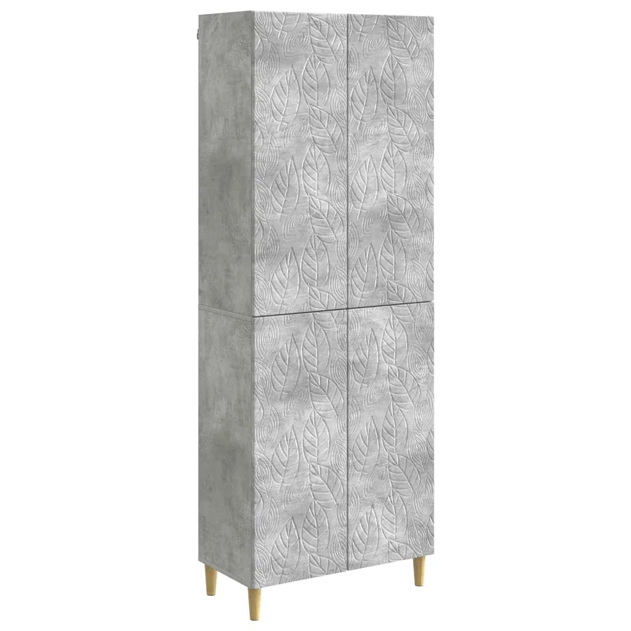 Ensemble de Meubles 2 pcs Gris béton Bois d'ingénierie - 2