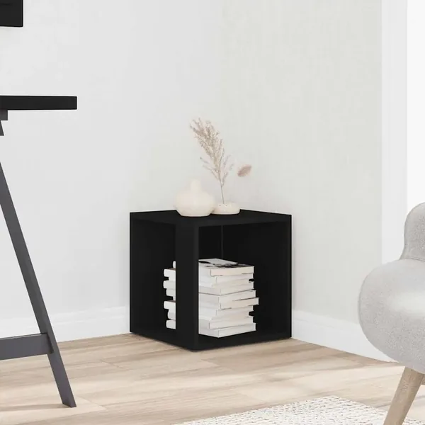 Table d'appoint Noir 33x33x34,5 cm Aggloméré