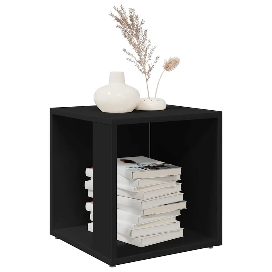 Table d'appoint Noir 33x33x34,5 cm Aggloméré - 6