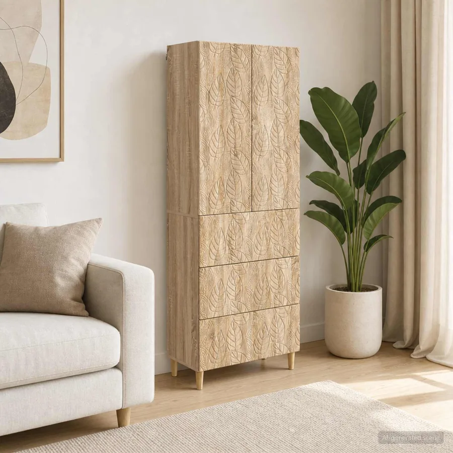 Ensemble de Meubles 2 pcs Chêne Sonoma 66 x 34,5 x 90 cm