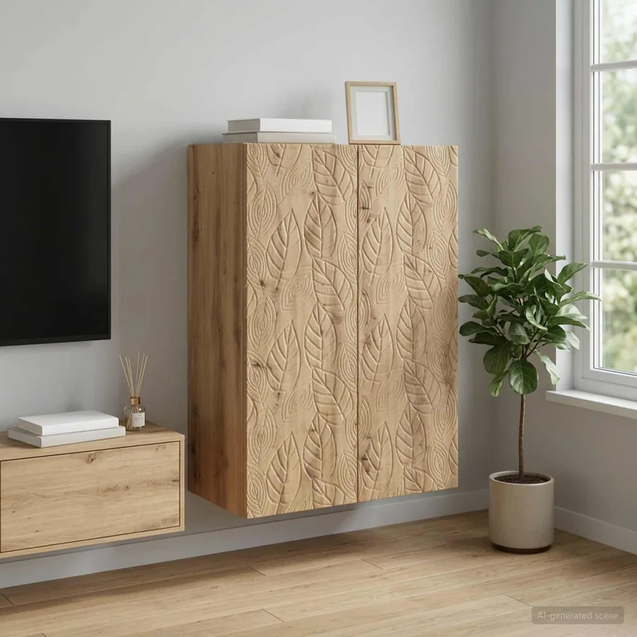 Armoire Murale 66 x 34,5 x 90 cm Bois d'ingénierie