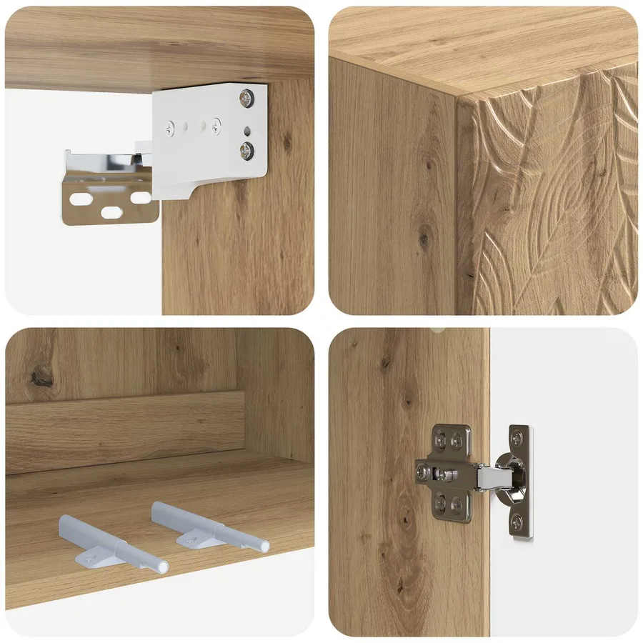 Armoire Murale 66 x 34,5 x 90 cm Bois d'ingénierie - 7