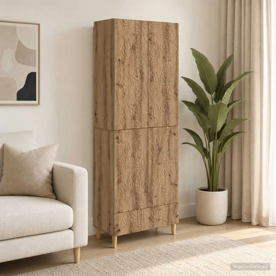 Ensemble de Meubles 2 pc Chêne artisanal Bois d'ingénierie