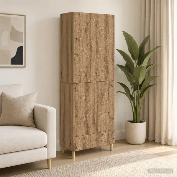 Ensemble de Meubles 2 pc Chêne artisanal Bois d'ingénierie