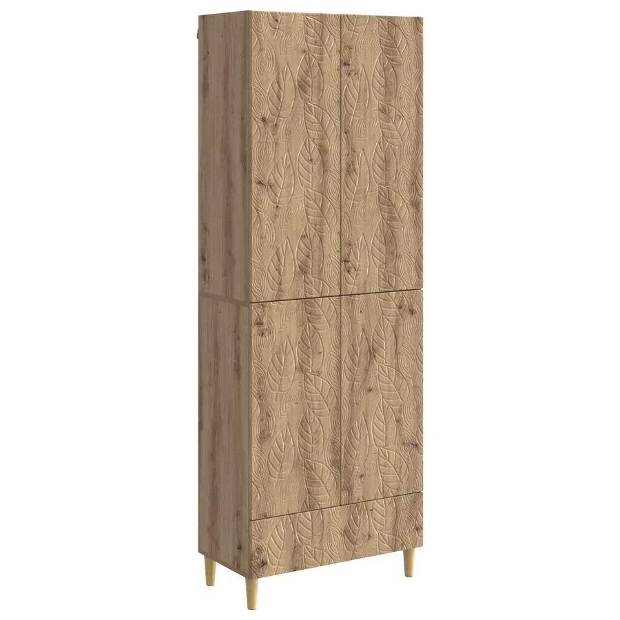 Ensemble de Meubles 2 pc Chêne artisanal Bois d'ingénierie - 2
