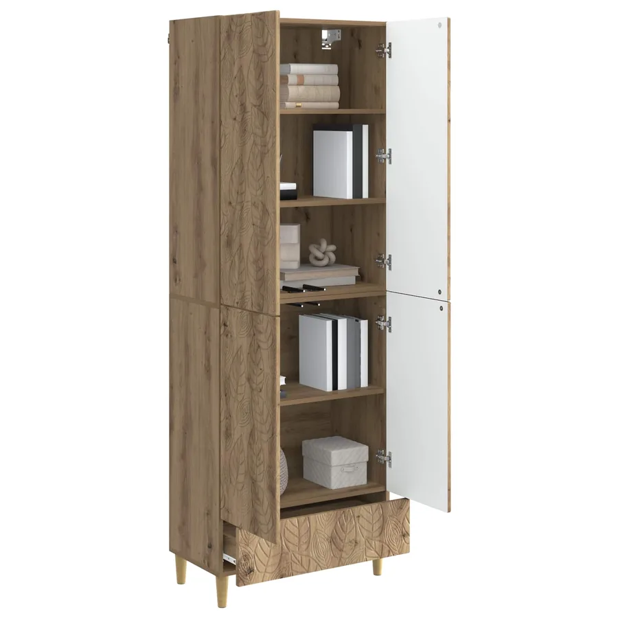 Ensemble de Meubles 2 pc Chêne artisanal Bois d'ingénierie - 3