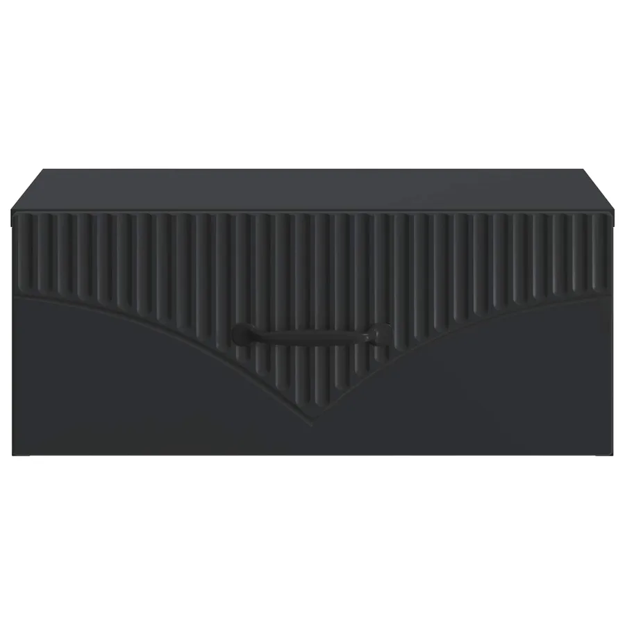 Cabinet de chevet mural 2 pcs Noir 49 x 34,5 x 20 cm - 7