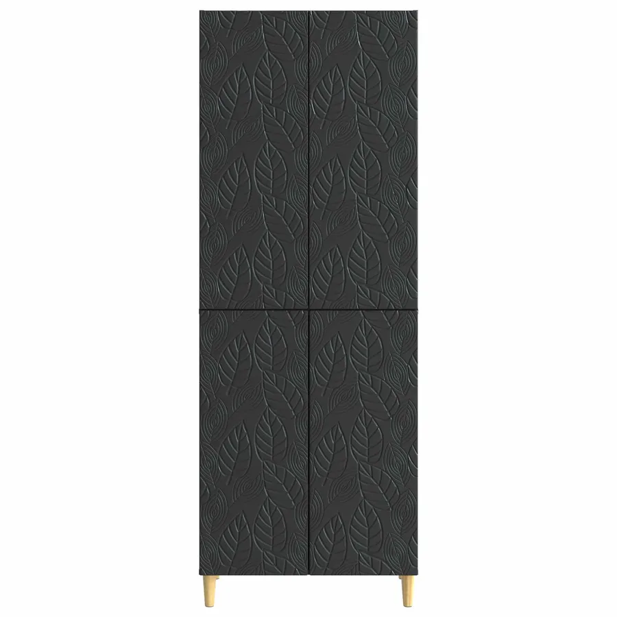 Ensemble de Meubles 2 pcs Noir Bois d'ingénierie - 5