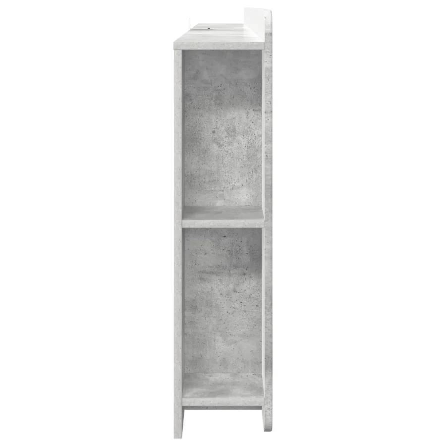 Cabinet de Tête de Lit Gris béton Bois d’ingénierie - 6