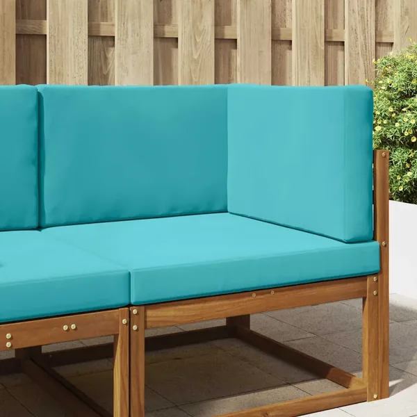 Coussin de canapé d'extérieur 3 pcs Turquoise Polyester