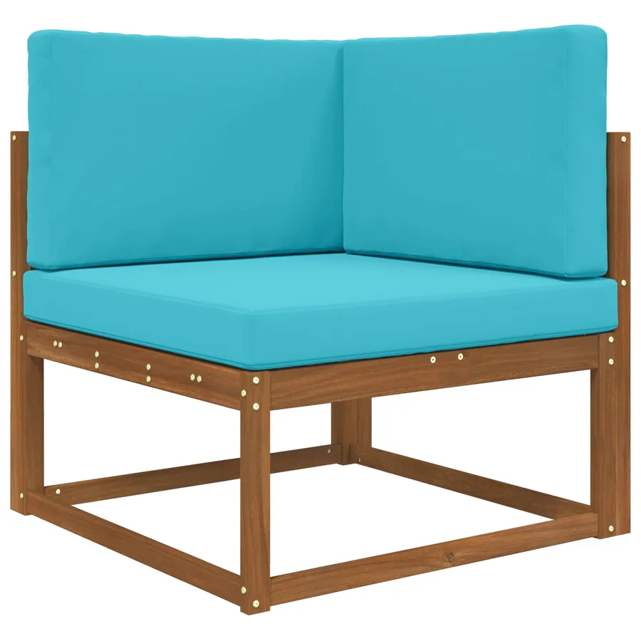 Coussin de canapé d'extérieur 3 pcs Turquoise Polyester - 3