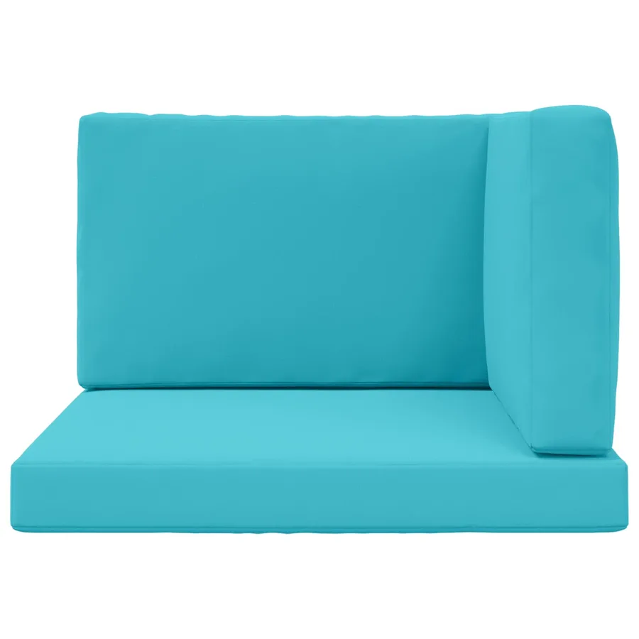 Coussin de canapé d'extérieur 3 pcs Turquoise Polyester - 6