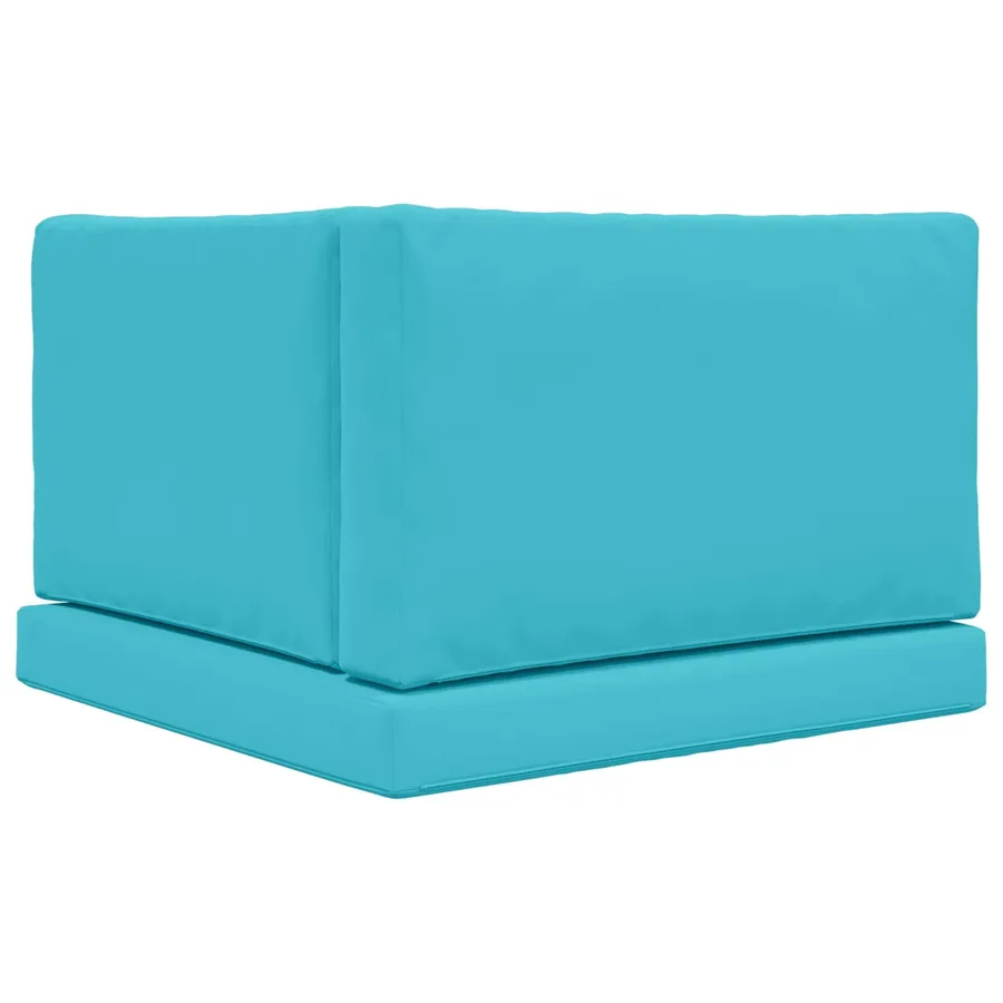 Coussin de canapé d'extérieur 3 pcs Turquoise Polyester - 7