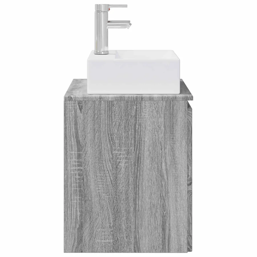 Vanité de lavabo mural Sonoma gris 49,5 x 41 x 62,5 cm - 4