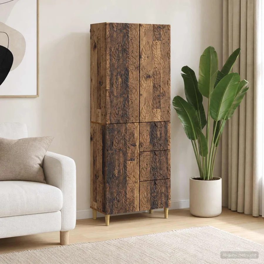 2 pcs Bois ancien