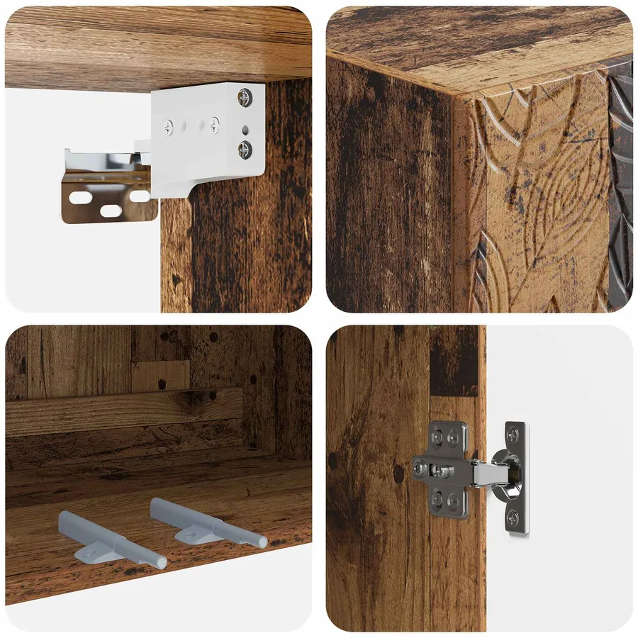 2 pcs Bois ancien - 8