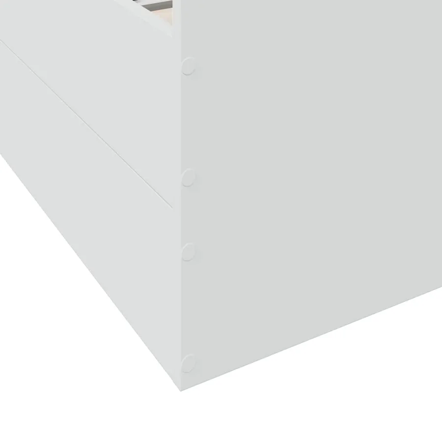 Cadre de lit avec rangement Blanc 80 x 200 cm Bois d'ingénierie - 7