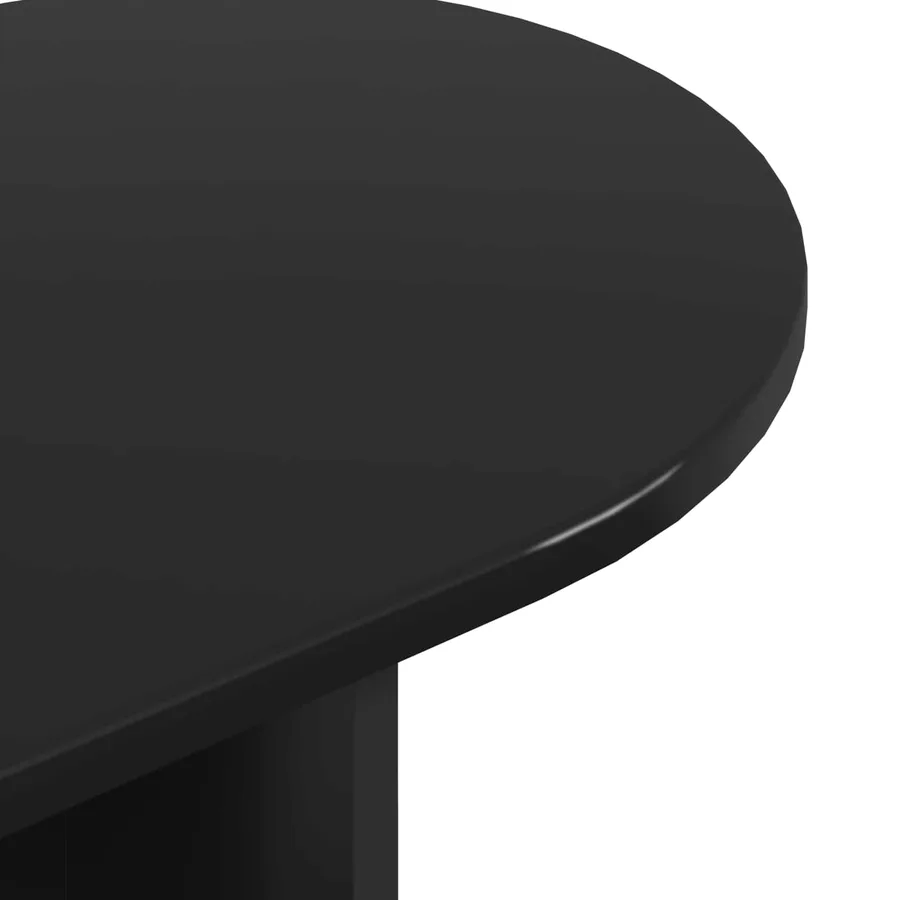 Table console Chêne noir 100 x 39,5 x 75 cm Bois d'ingénierie - 8