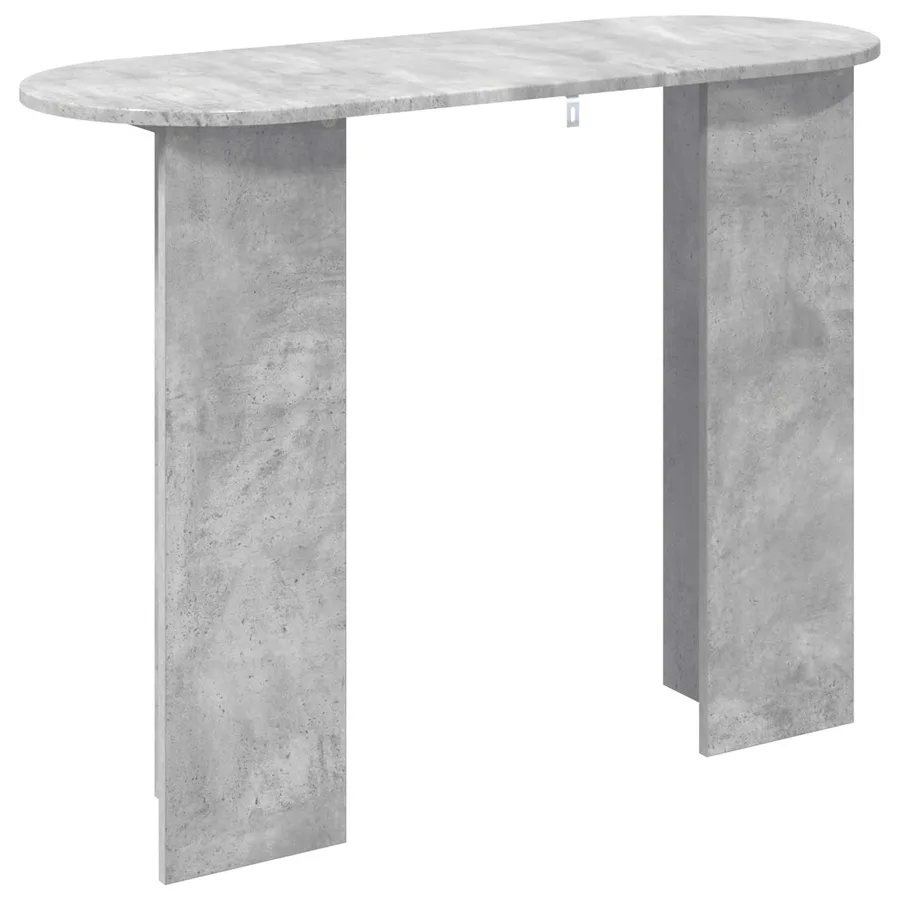 Table console Gris béton 100 x 39,5 x 75 cm Bois d'ingénierie - 7
