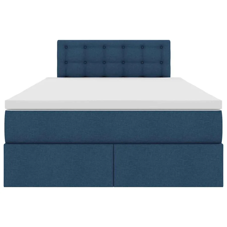 Lit avec rangement et matelas avec matelas Bleu 120 x 190 cm - 7