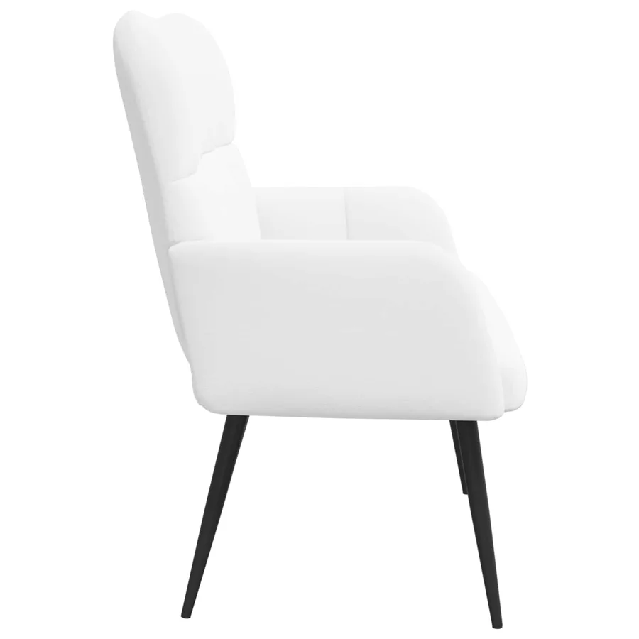 Sofa 2 places Blanc 115 x 61 x 87 cm Tissu - 5