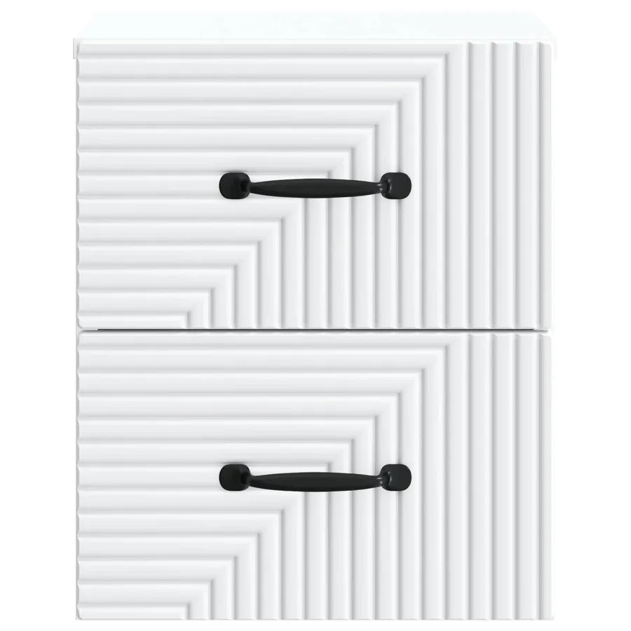 Cabinet de chevet mural 2 pcs Blanc 34,5 x 33 x 40 cm - 7