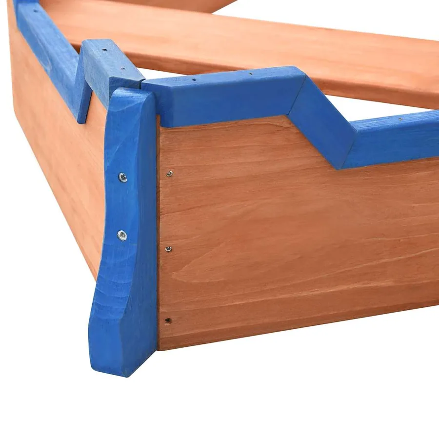 Bac à sable bateau pirate Bois de sapin 190x94,5x101 cm - 8