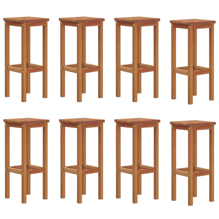 Ensemble de bar de jardin 9 pcs Bois d'acacia solide - 5