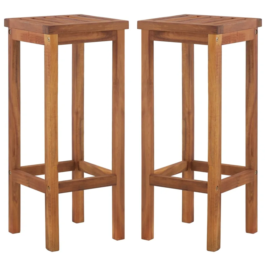 Ensemble de bar de jardin 9 pcs Bois d'acacia solide - 6