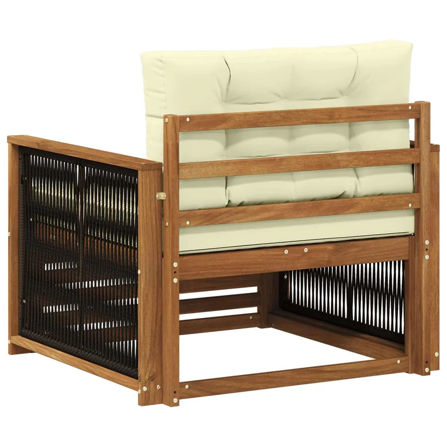 Sofa de milieu extérieur Naturel - 5