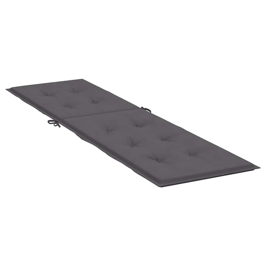Coussin de chaise de terrasse anthracite (75+105)x50x4 cm - 4