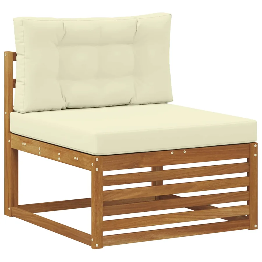 Ensemble de canapés d'extérieur 9 pcs Naturel et Crème - 3