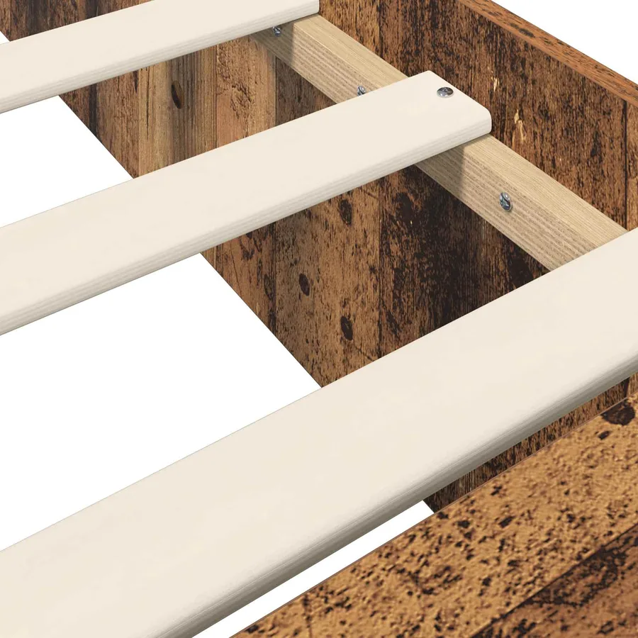 Cadre de lit avec rangement Bois ancien 80 x 200 cm - 6