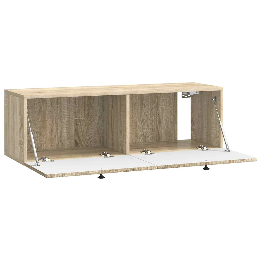 Meuble TV mural Chêne Sonoma 98 x 31 x 30 cm Bois d'ingénierie - 5