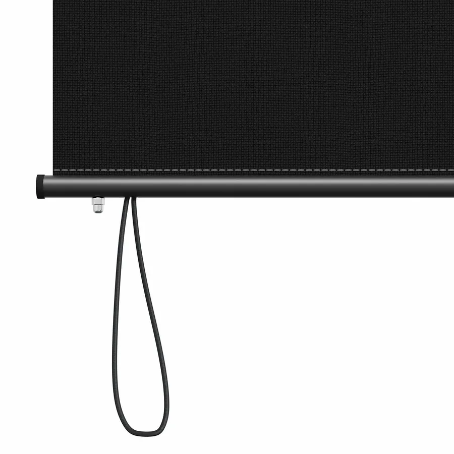 Store enrouleur Noir 140 x 250 cm Tissu et Aluminium - 6