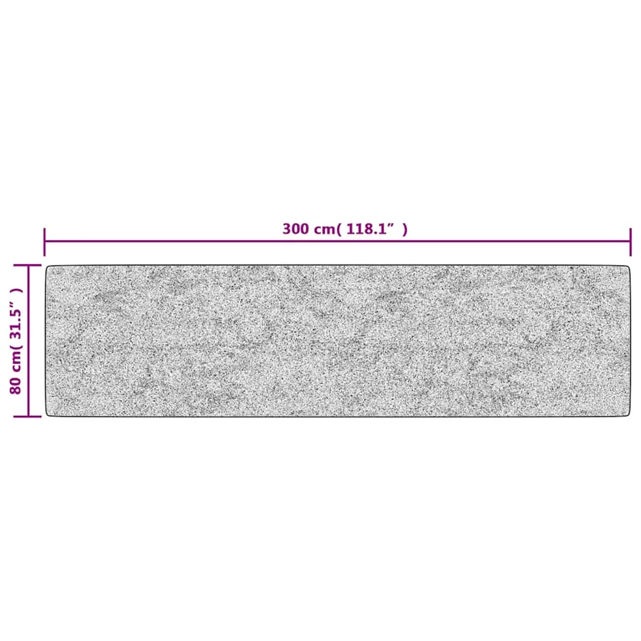 Tapis lavable 80x300 cm Anthracite - 8