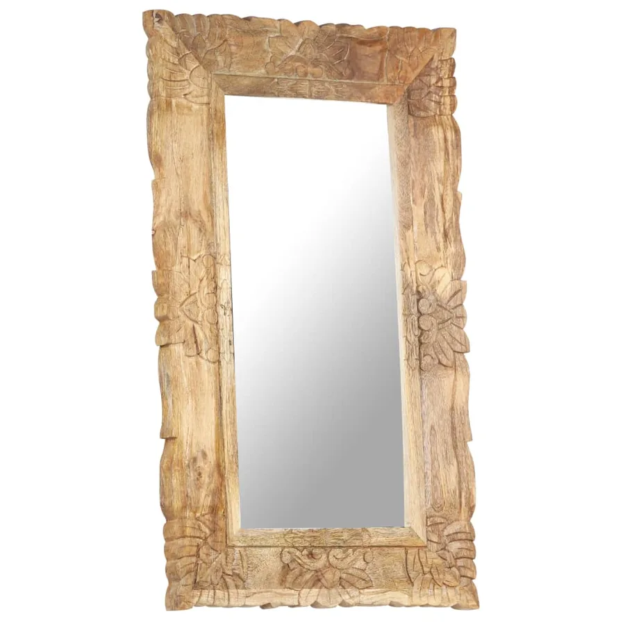 Miroir 80x50 cm Bois de manguier massif - 7