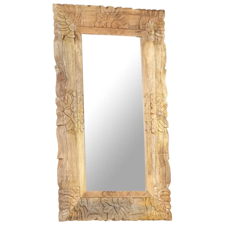 Miroir 80x50 cm Bois de manguier massif - 8