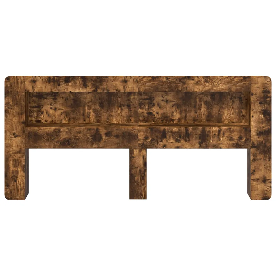 Cabinet de Tête de Lit Chêne fumé Bois d’ingénierie - 5