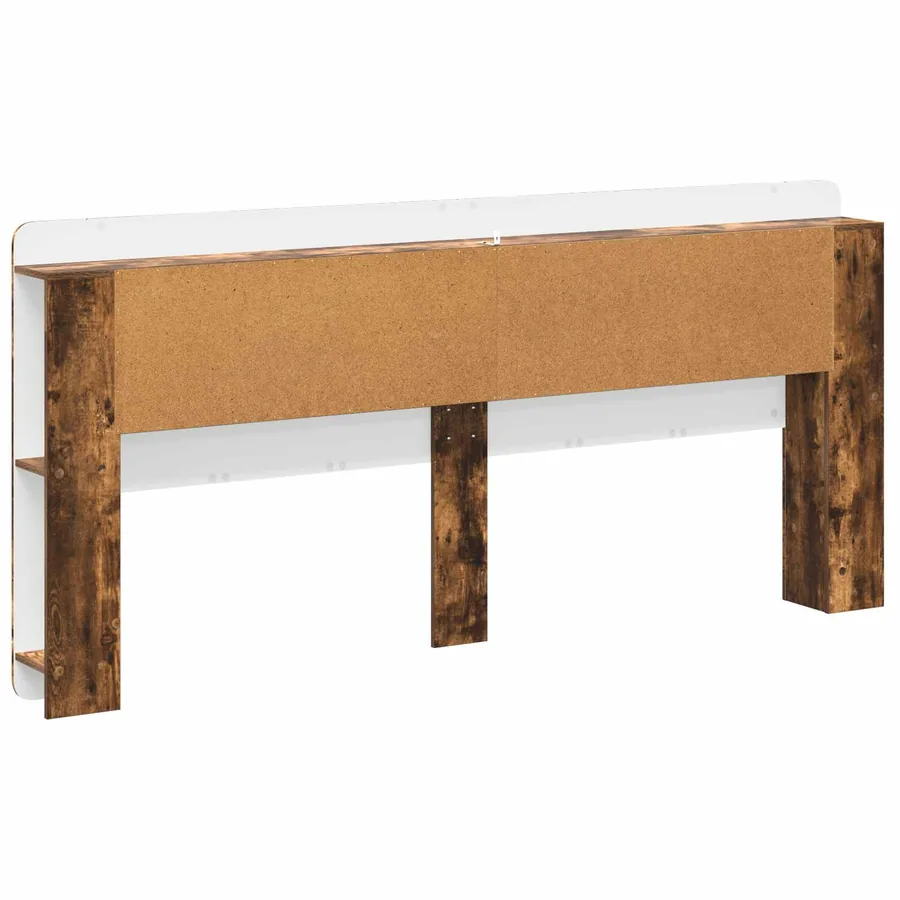 Cabinet de Tête de Lit Chêne fumé Bois d’ingénierie - 7