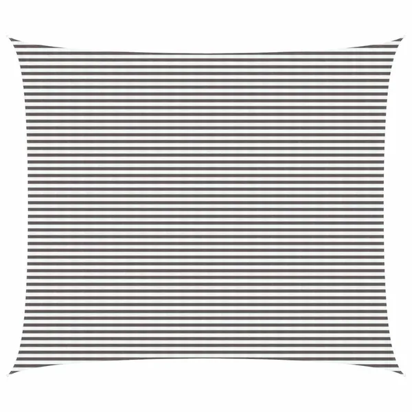 Voile d'ombre Gris clair et blanc 6 x 7 m HDPE
